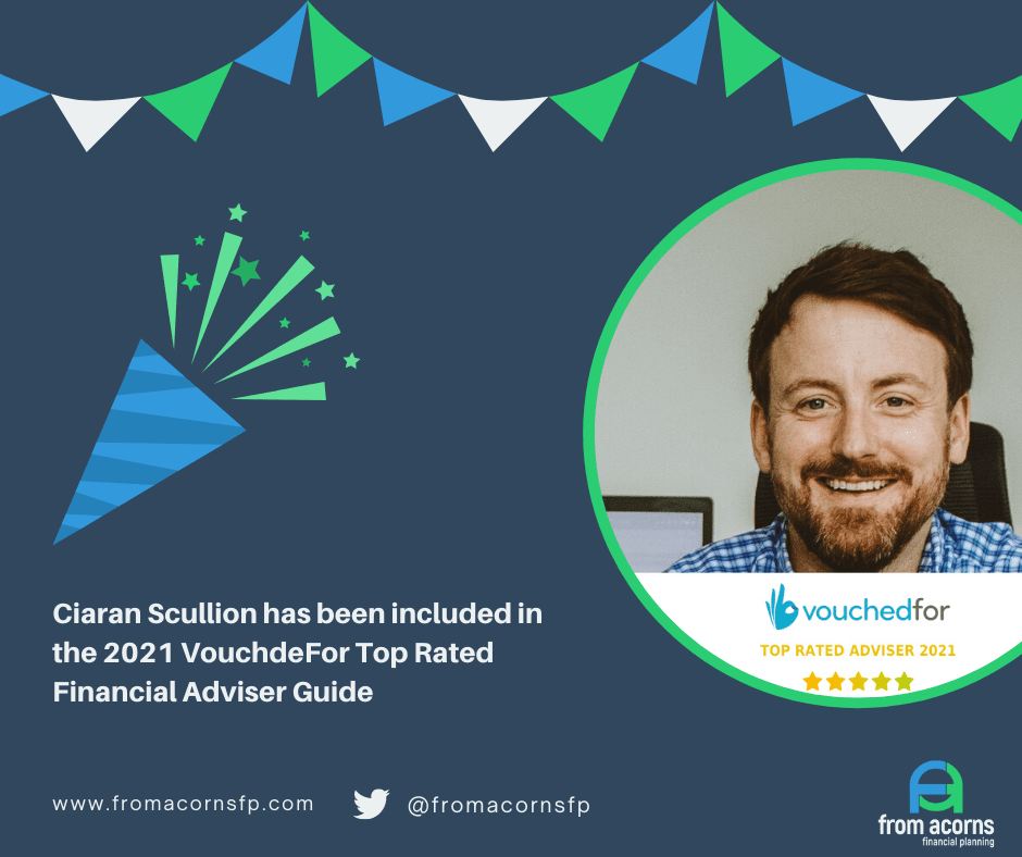Ciaran Scullion featured in VouchedFor’s 2021 Top Rated Adviser Guide